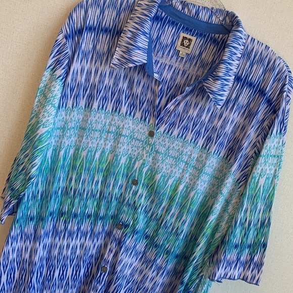 Anne Klein Tunic/Cover-Up • Sz L - Picture 2 of 10